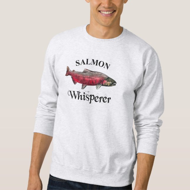 Sudadera Salmon Whisperer Light (Anverso)
