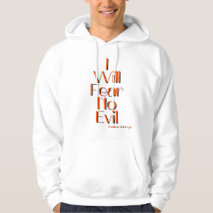 Sudadera Salmos 23:4 Biblia Verse Cita masculina