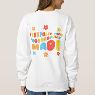 Sudadera Salmos Retro De Hecho Temeroso Y Maravilloso 139:1