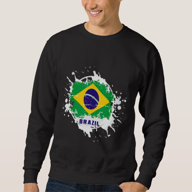 Sudadera Salpicadura de Brasil (Anverso)