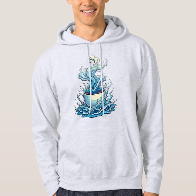 Sudadera Salpicadura de Café: Arte Dinámico (Anverso)