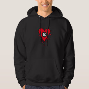 Sudadera Salpicadura de la pintura del corazón del amor de