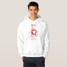 Salpicadura de pintura roja con forma de corazón b