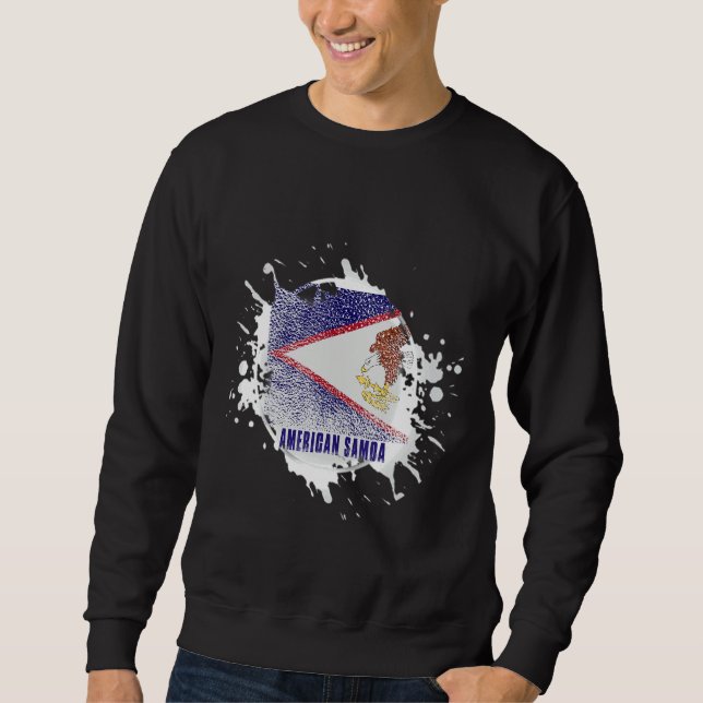 Sudadera Salpicadura de Samoa Americana (Anverso)