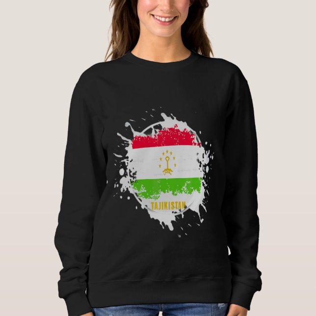 Sudadera Salpicadura de Tayikistán (Anverso)