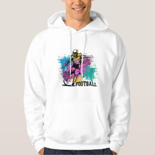 Sudadera Salpicaduras de color grunge de fútbol americano