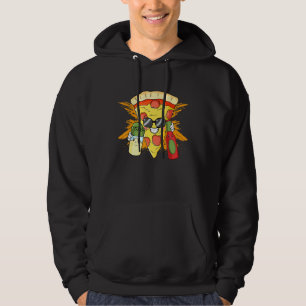 Sudadera Salsa caliente Pizza Cristal de sol queso hawaiano