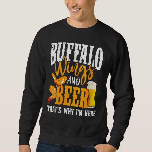 Sudadera Salsa de Alas Calientes para Pollo Frito Buffalo d (Anverso)
