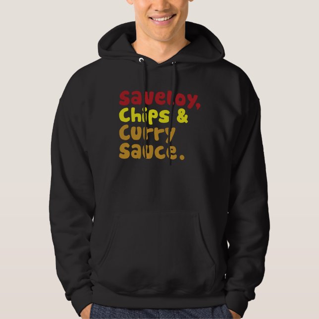 Sudadera Salsa de salchichas y salsa de curry. (Anverso)