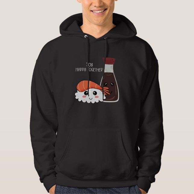Sudadera Salsa de soja Condimento Soy Happy Together Juego  (Anverso)