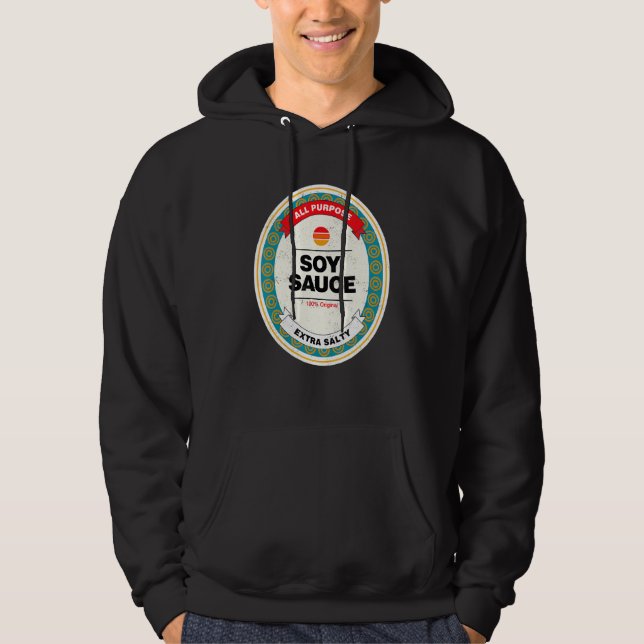 Sudadera Salsa de soja Disfraz fácil de Halloween para grup (Anverso)