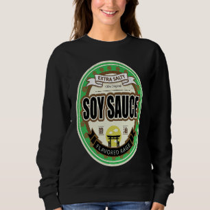 Sudadera Salsa de soja japonesa asiática condimento extra s