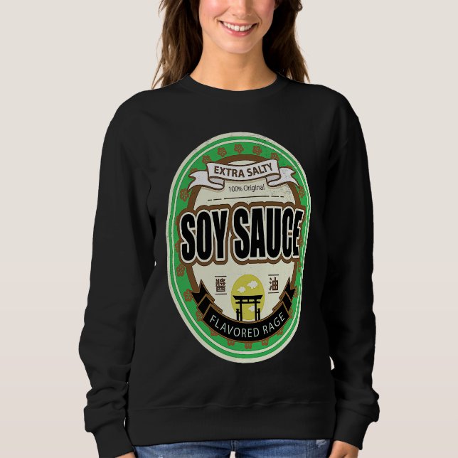 Sudadera Salsa de soja japonesa asiática condimento extra s (Anverso)