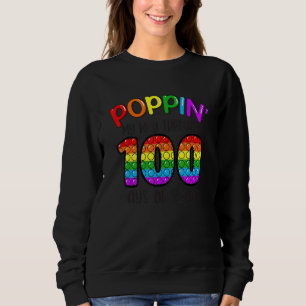 Sudadera Saltando Mi Camino A Través De 100 Días De Escuela