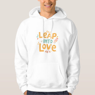 Sudadera Salto al amor - Tipografía colorida a mano