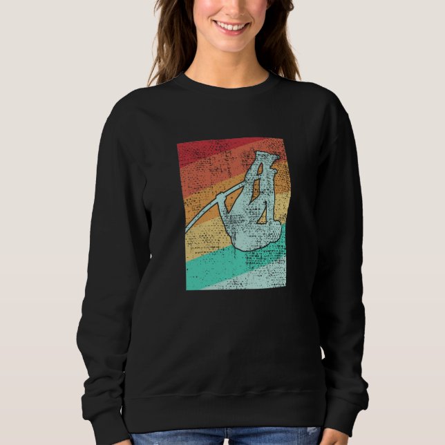 Sudadera Salto con Pértiga Vintage Retro (Anverso)
