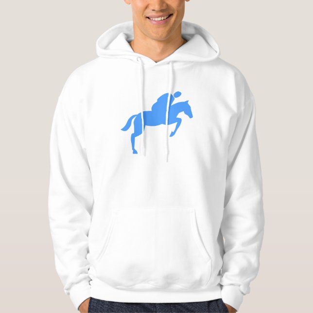 Sudadera Salto de caballo - Azul bebé (Anverso)