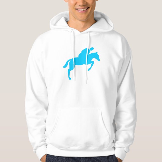 Sudadera Salto de caballo - Azul cielo (Anverso)