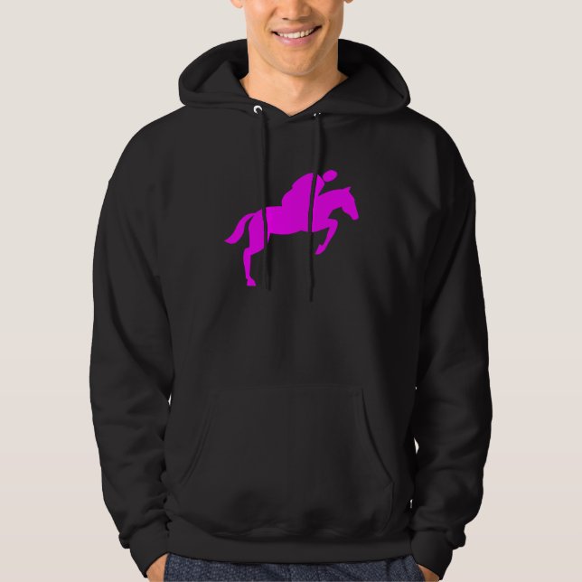 Sudadera Salto de caballo - Magenta (Anverso)