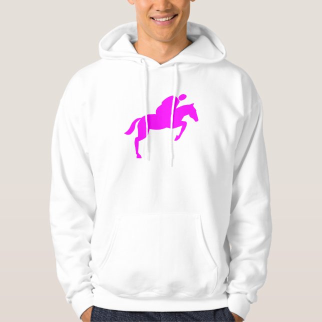 Sudadera Salto de caballo - Magenta (Anverso)