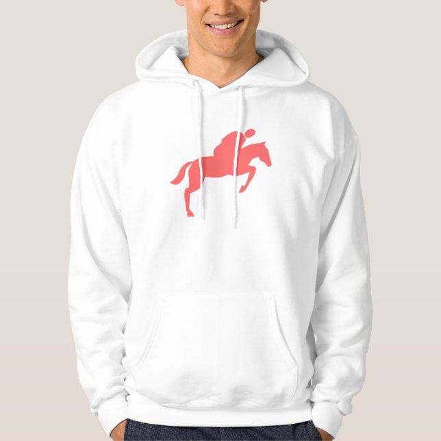 Sudadera Salto de caballo - Rosa tropical (Anverso)