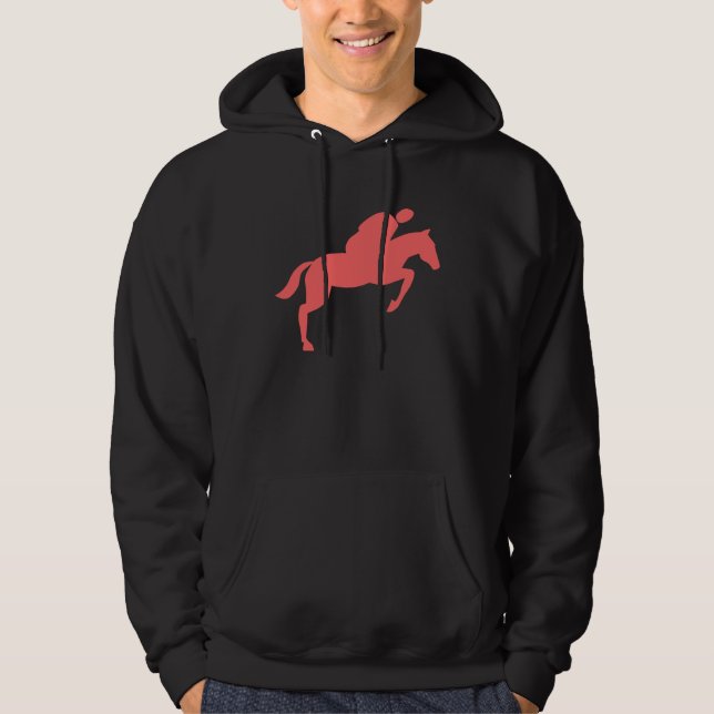 Sudadera Salto de caballo - Rosa tropical (Anverso)