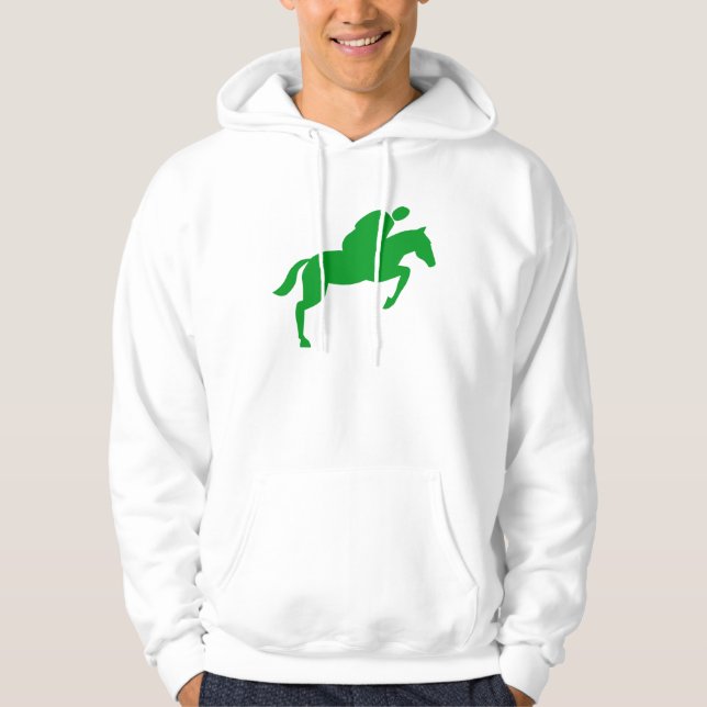 Sudadera Salto de caballos - Verde de hierba (Anverso)