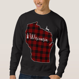 Sudadera Salto de Navidad para mamá Wisconsi, árbol de cier