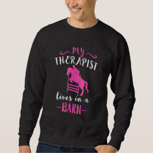 Sudadera Salto de Obstáculos Mi Terapeuta Ecuestre Caballo 
