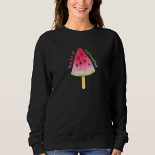 Sudadera Saltos de sandía de felicidad Gráfico de vibracion