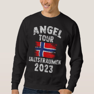 Sudadera Salttraumen 2023 Ángel Tour a Noruega con bandera