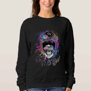 Sudadera Salty Lil' Beach Messy Bun Skull Vacaciones S