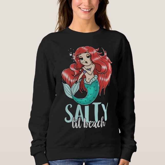 Sudadera Salty Lil Beach Mujeres Adultas Sirenas (Anverso)