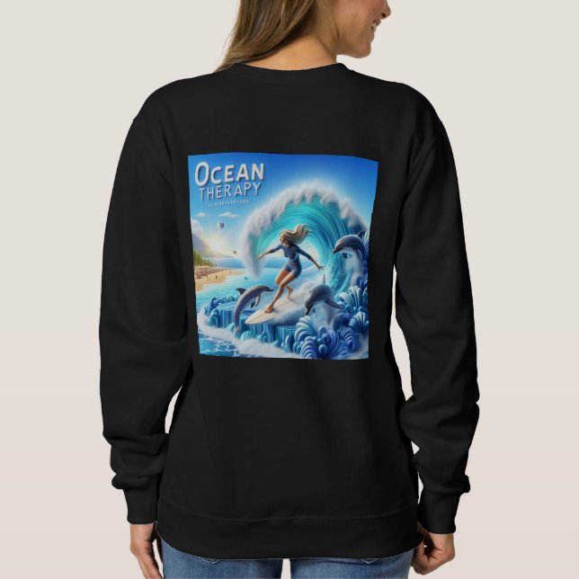 Sudadera Salty Sisterhood Trio Girls Beach Walk Surfer (Reverso)