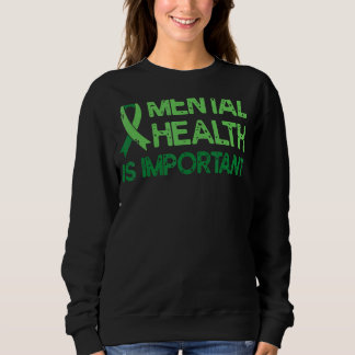 Sudadera Salud Mental Ansiedad Cinta Verde Salud Mental A
