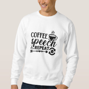 Sudadera Salud Mental Café Discurso Repetir Ansiedad Ansied