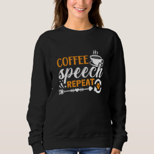 Sudadera Salud Mental Discurso del Café Repetir Ansiedad