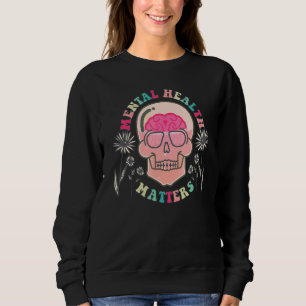 Sudadera Salud Mental Importa Boho Retro Sugar Skull Suppo