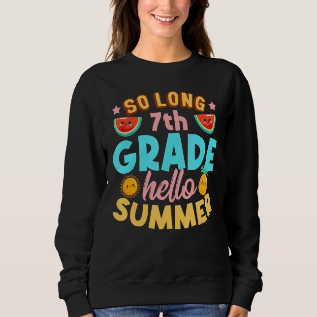Sudadera Saludo El Último Día De La Escuela (Anverso)