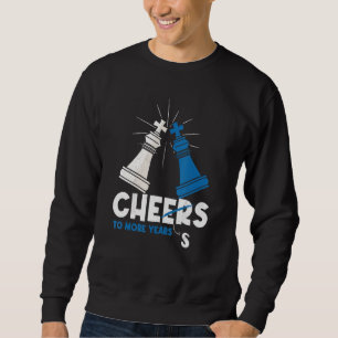 Sudadera Saludos A Más Años Jugador De Ajedrez Diversión Te