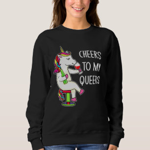 Sudadera Saludos A Mis Queers Lgbtq Diciendo Vino Gay Unico