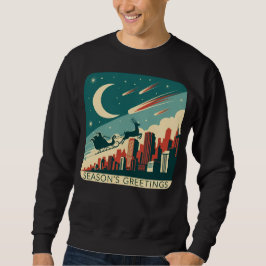 Sudadera Saludos de temporada (1) Arte Retro de horizonte u