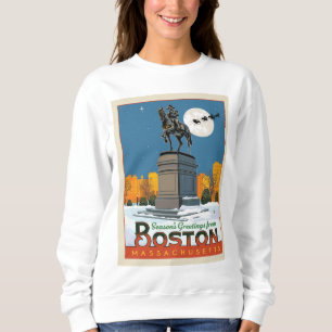 Sudadera ¡Saludos de temporada desde Boston Common!