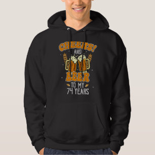 Sudadera Saludos Y Cervezas A 74 Años 74ª Fiesta De Cumplea