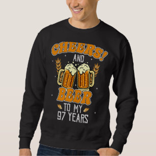 Sudadera Saludos Y Cervezas A Los 97 Años 97ª Fiesta De Cum