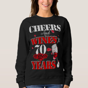 Sudadera Saludos Y Vinos A 70 Años 70 Vino