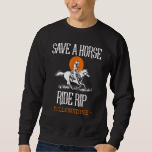 Sudadera Salva A La Caballo De Rip Yellowstone Montana