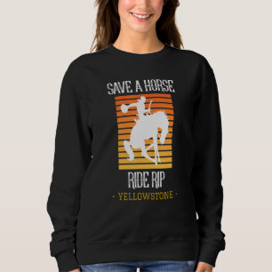 Sudadera Salva A La Caballo De Rip Yellowstone Montana 1