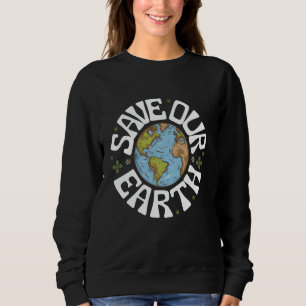 Sudadera Salva Nuestro Planeta, Regalos Ambientales, Amabil