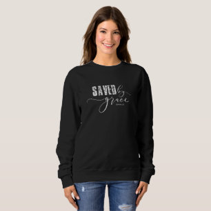Sudadera Salvado por Grace Christian Scripture Sweatshirt